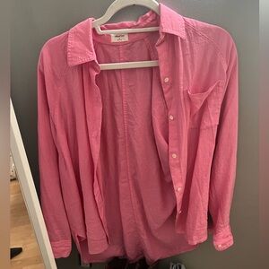 Wilfred aritzia button up in pink